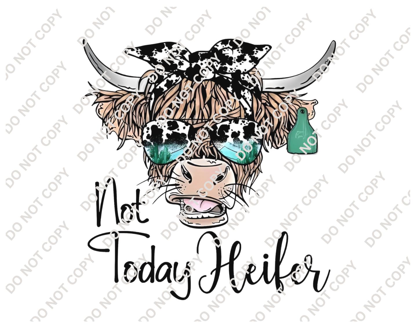 Not Today Heifer - Glass Can