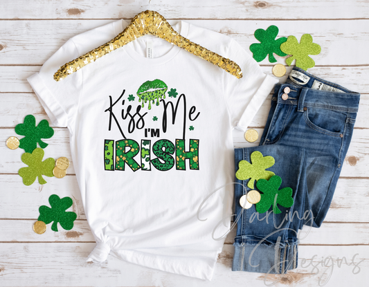Kiss Me I'm Irish Sublimation T-Shirt