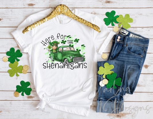 Here for the Shenanigans Sublimation T-Shirt