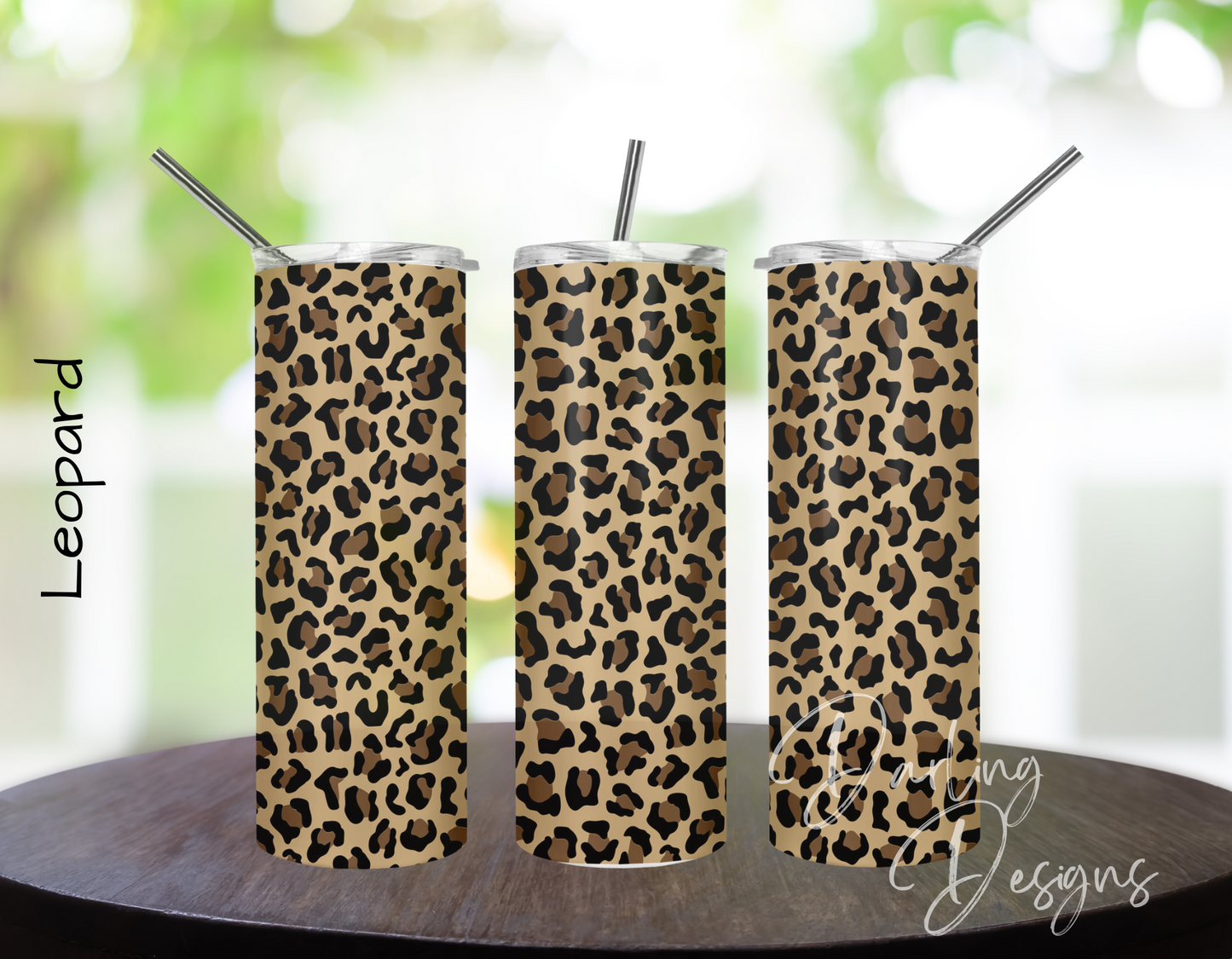 Leopard Tumblers - 20oz skinny