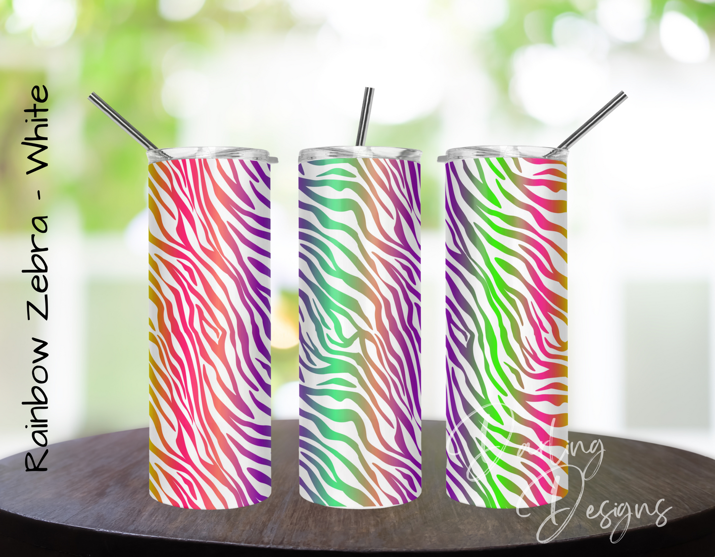 Zebra Tumblers - 20oz skinny